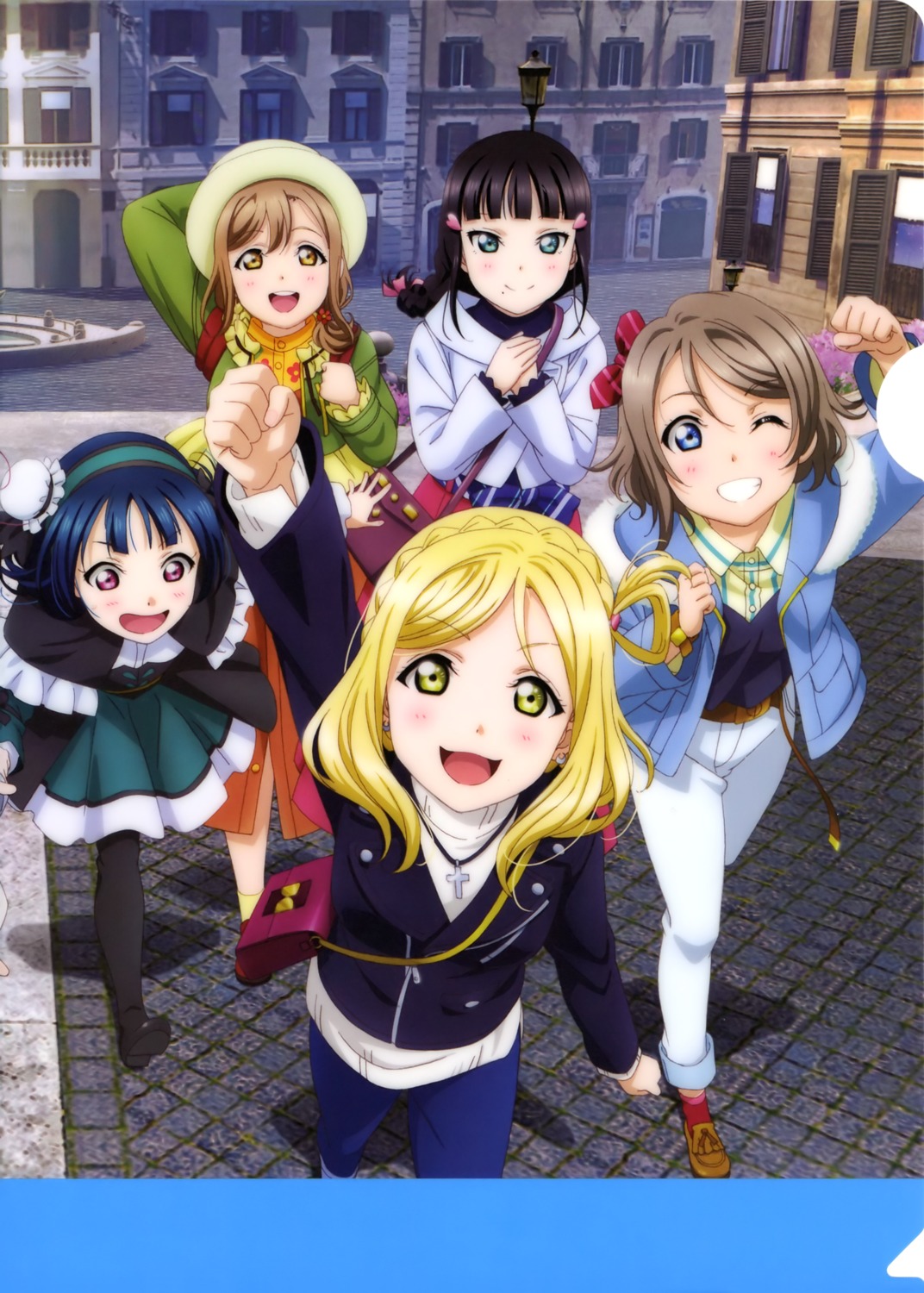 dress kunikida_hanamaru kurosawa_dia love_live!_sunshine!! ohara_mari ojiri_shinya tsushima_yoshiko watanabe_you