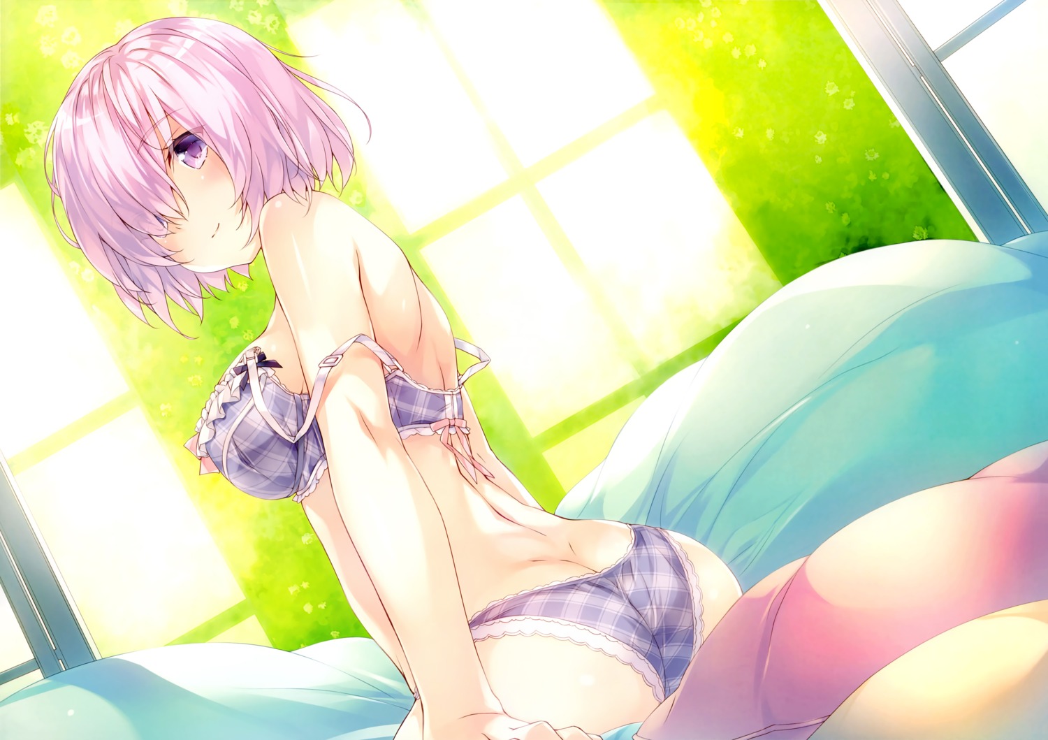 amami_mikihiro ass bra fate/grand_order mash_kyrielight pantsu