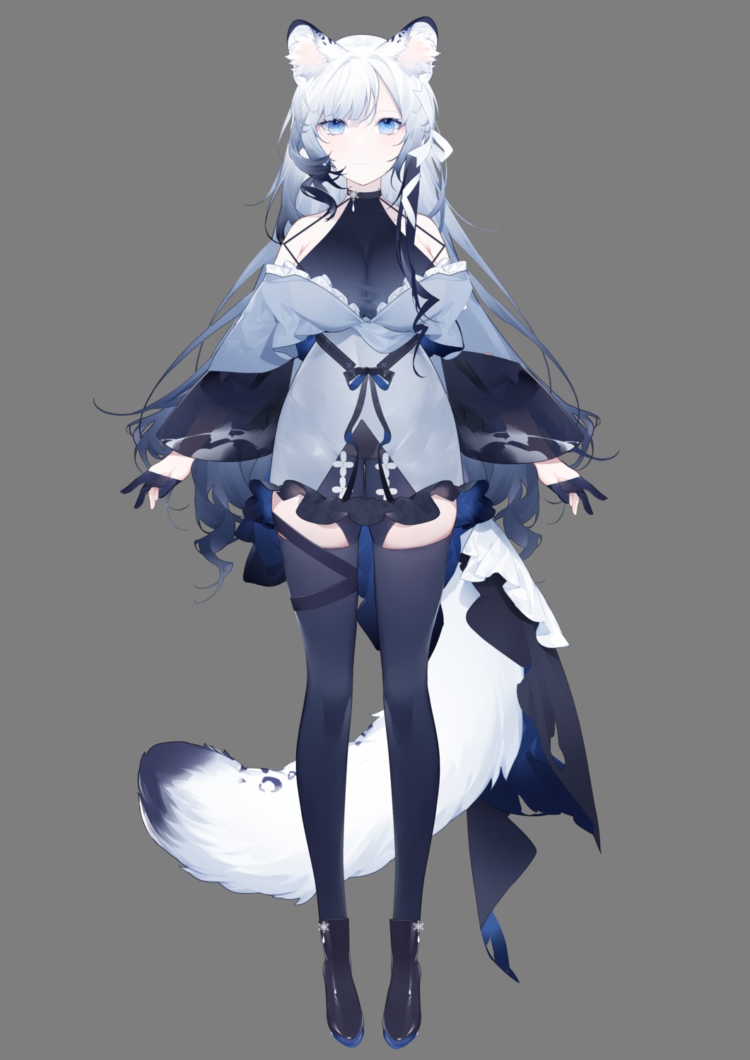 animal_ears garter miyuki_(miyuki0529) tail thighhighs transparent_png