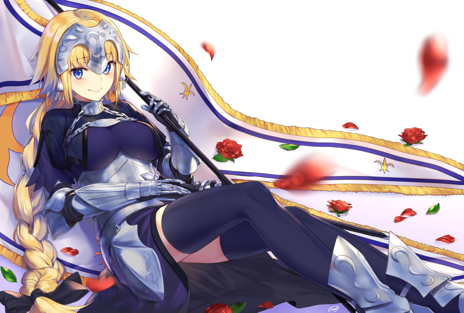 armor fate/apocrypha fate/grand_order fate/stay_night haru_ato jeanne_d'arc jeanne_d'arc_(fate) thighhighs