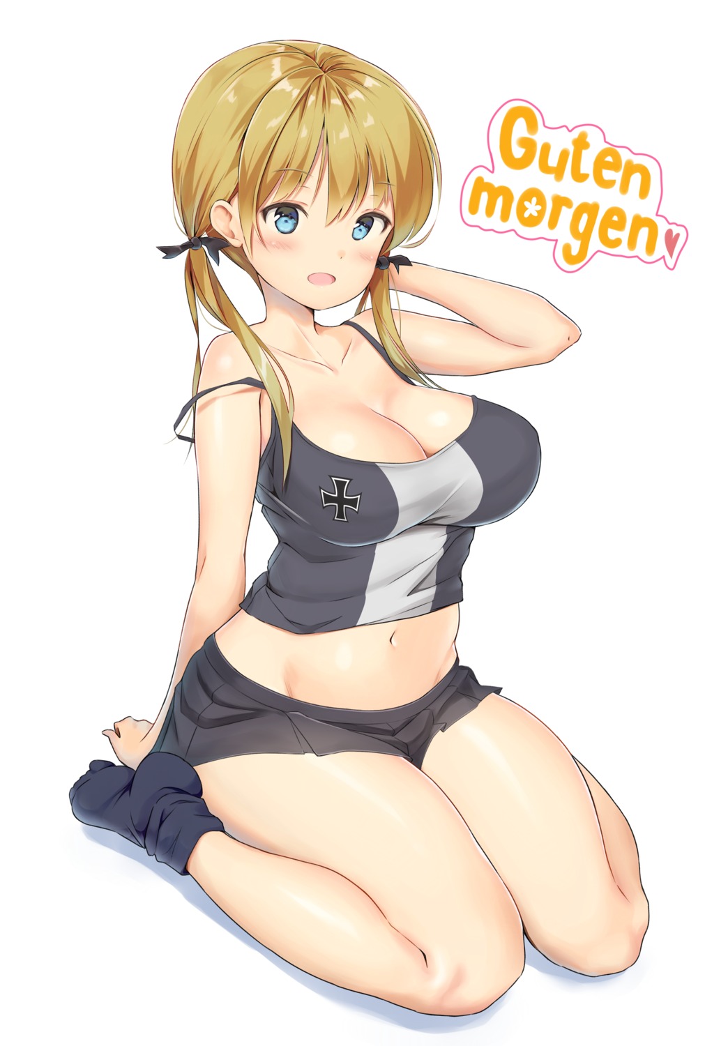 aymusk cleavage kantai_collection prinz_eugen_(kancolle)