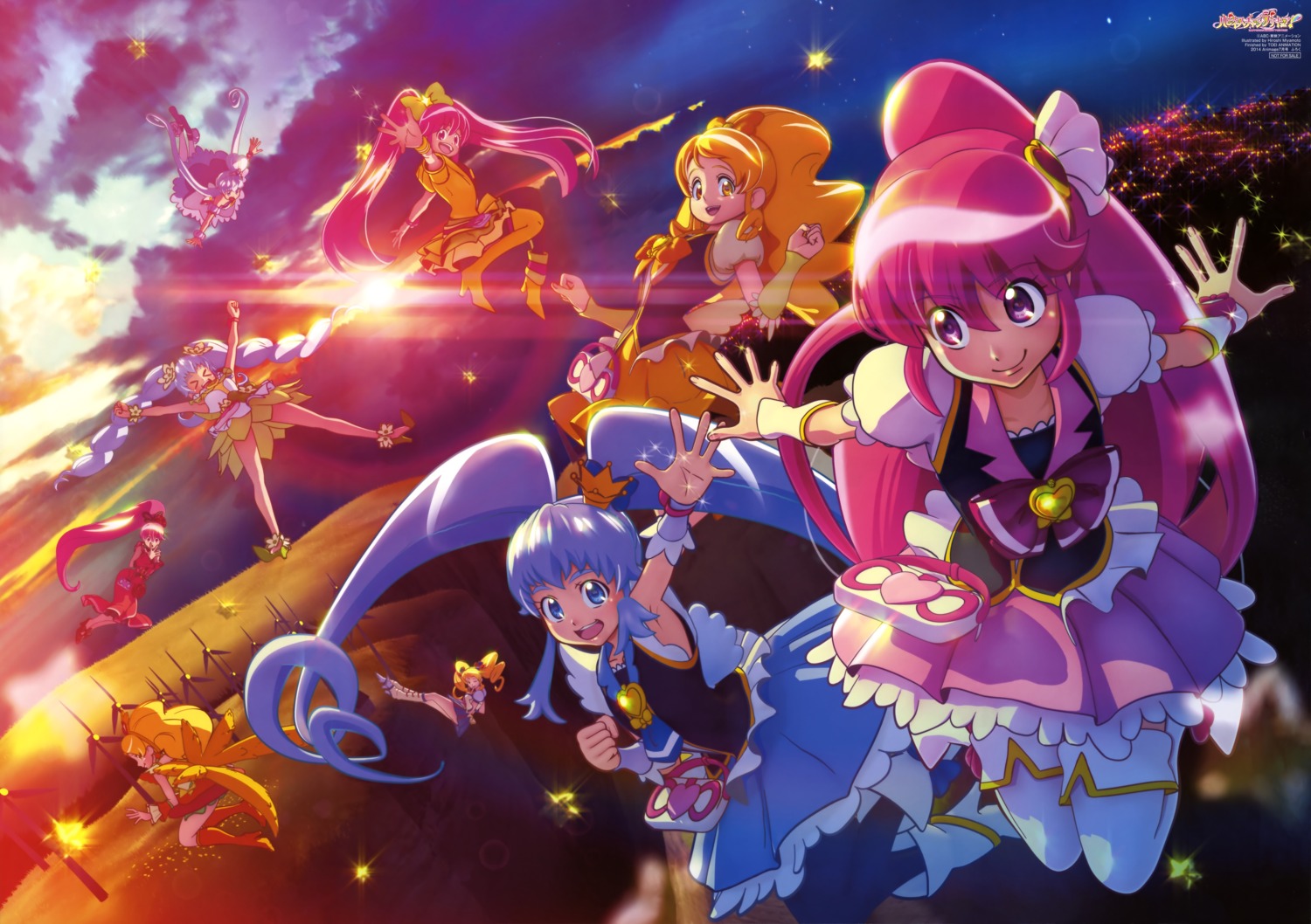 aino_megumi happinesscharge_precure! miyamoto_hiroshi oomori_yuuko precure shirayuki_hime_(precure)