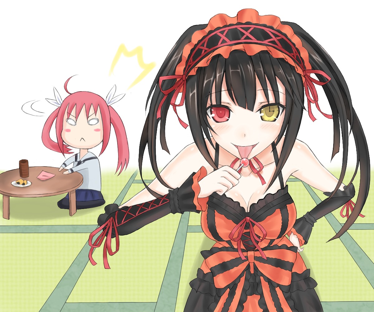 chauncey date_a_live heterochromia itsuka_kotori tokisaki_kurumi