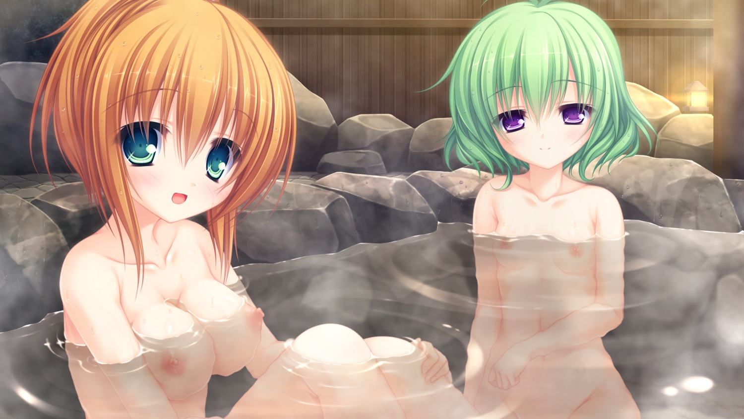 bathing game_cg justy_x_nasty kagami_hibiki kamui_mikaru loli mikagami_mamizu naked nipples onsen wet whirlpool