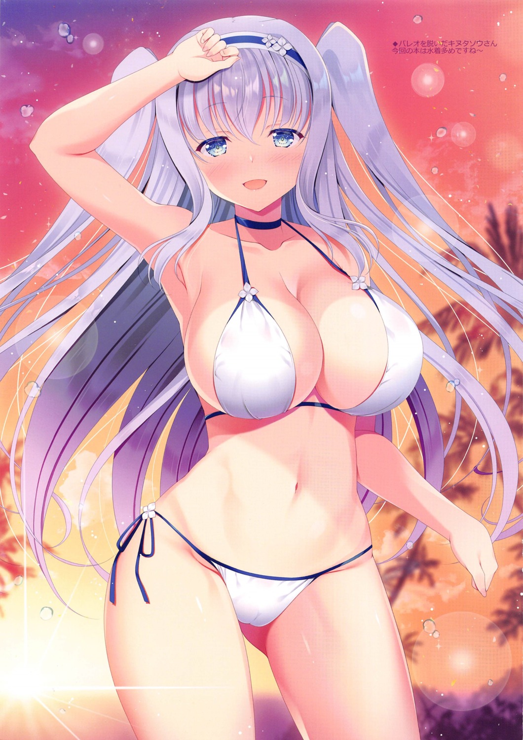 bikini flower_knight_girl naruse_mamoru swimsuits