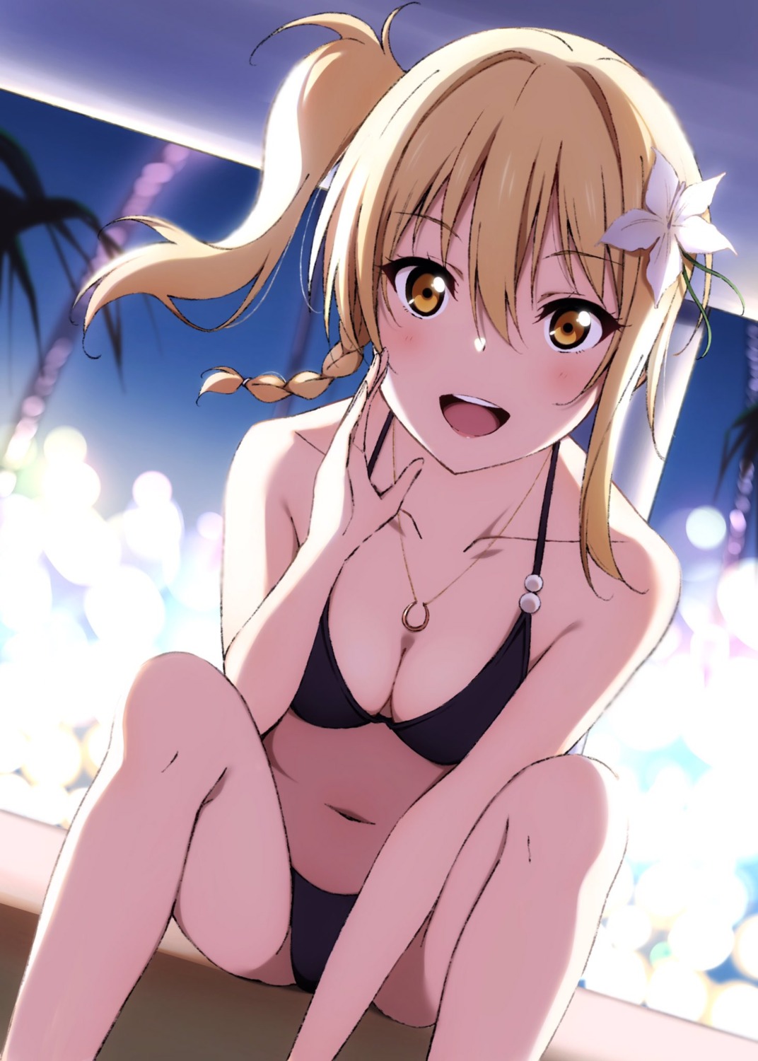 bikini cleavage love_live!_nijigasaki_high_school_idol_club miyashita_ai reno_0901 swimsuits