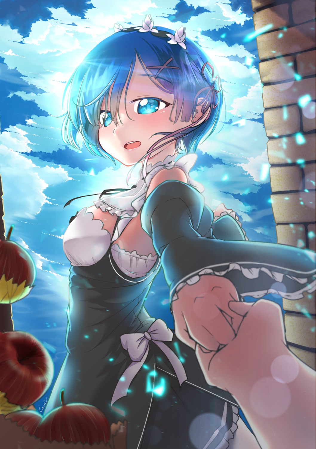 carillus maid re_zero_kara_hajimeru_isekai_seikatsu rem_(re_zero)