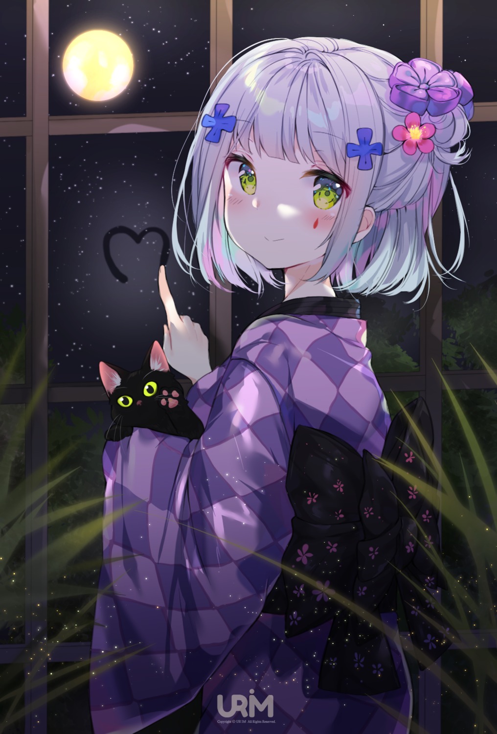 girls_frontline hk416_(girls_frontline) neko urim_(paintur) yukata