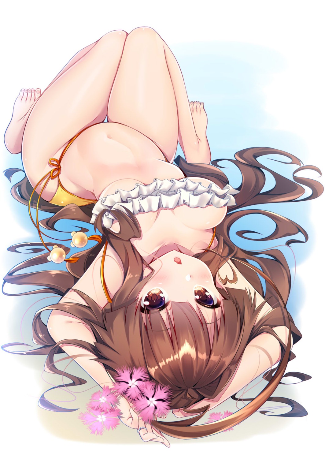 bikini kantai_collection ko_yu kuma_(kancolle) swimsuits underboob