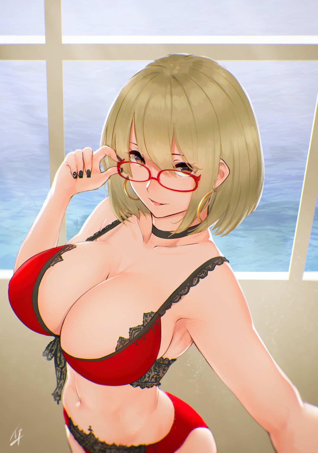 bra cleavage hayabusa megane pantsu