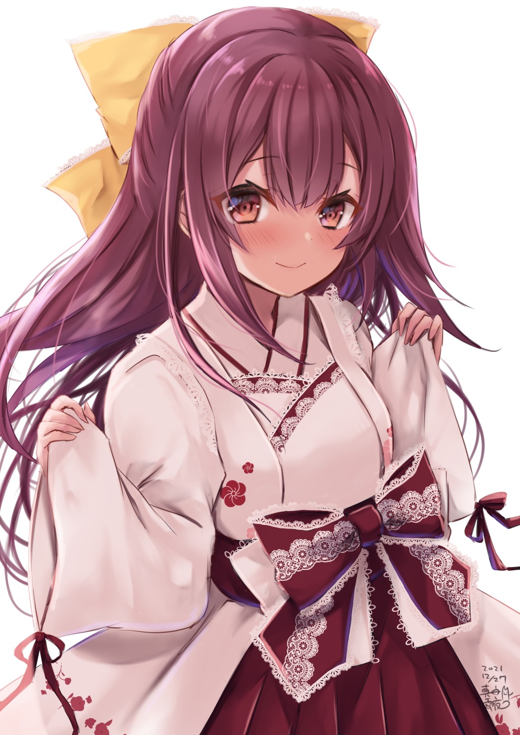 japanese_clothes kamikaze_(kancolle) kantai_collection mashiro_yukiya sketch