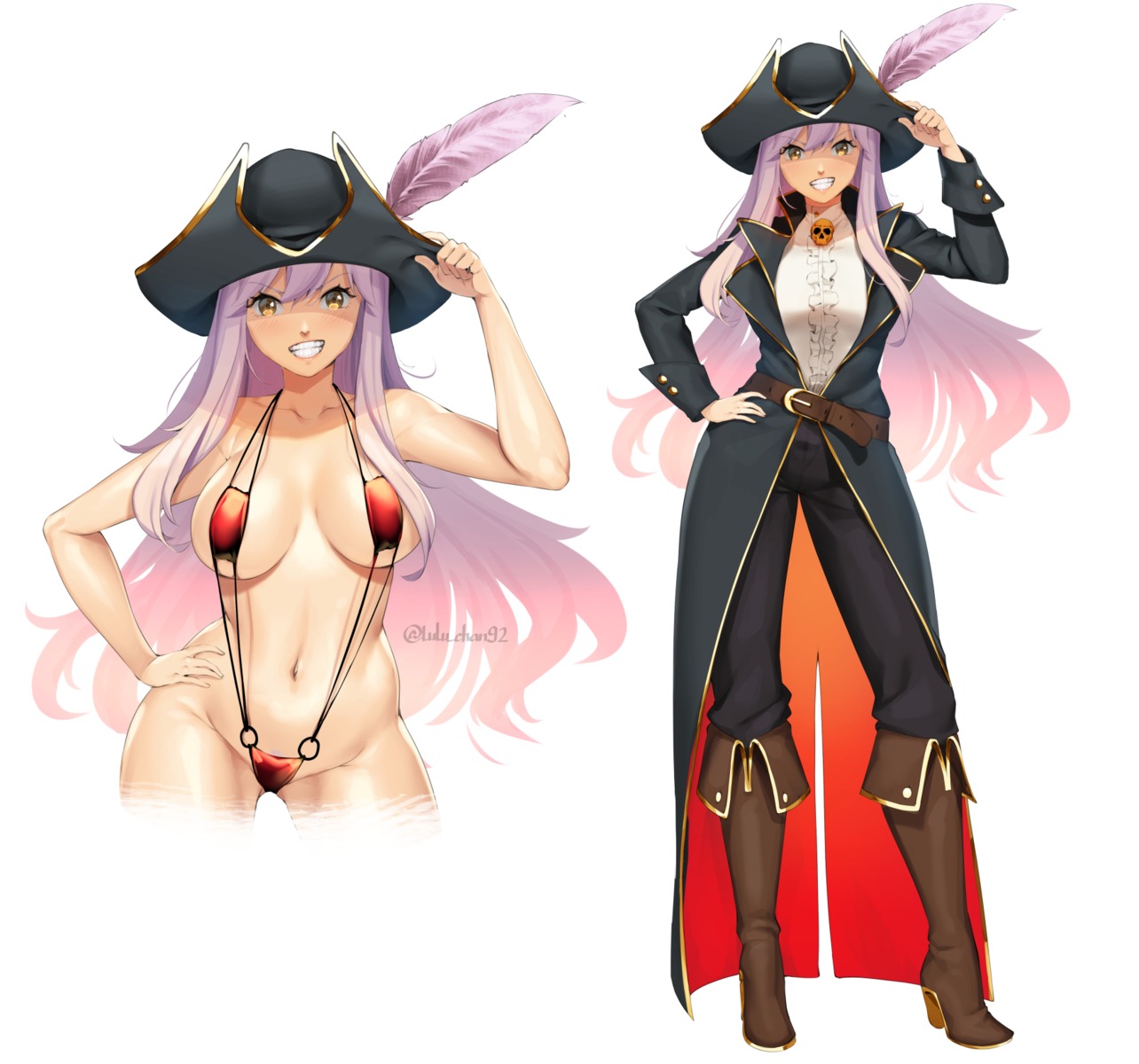 heels lulu-chan92 pirate sling_bikini swimsuits