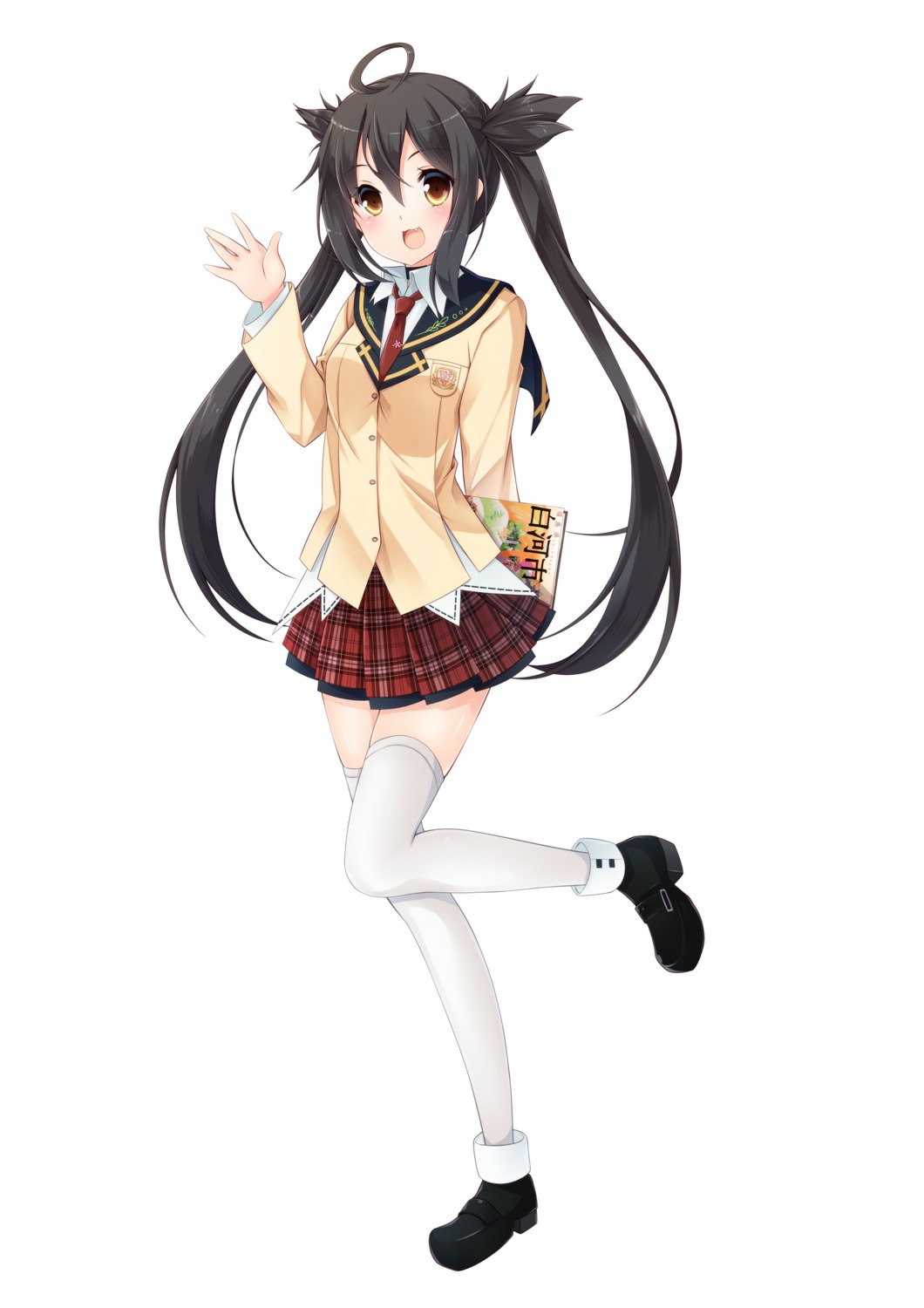 hatachi heels komine_shiro otome_sakura_no_densetsu seifuku thighhighs