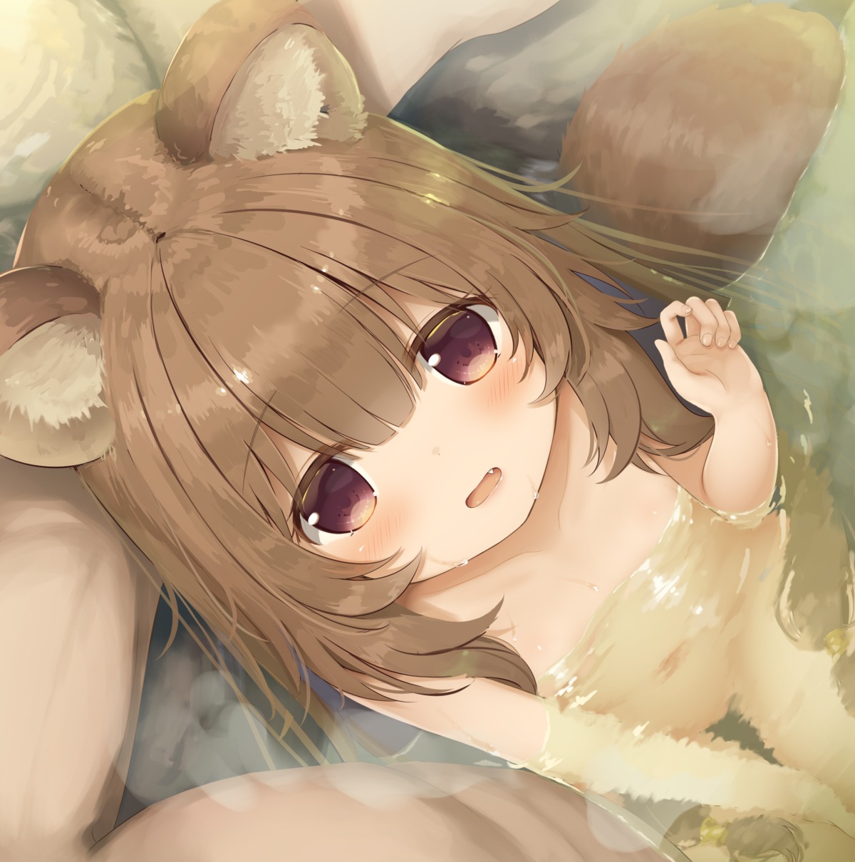 animal_ears bathing loli naked onsen psyche3313 raphtalia tail wet