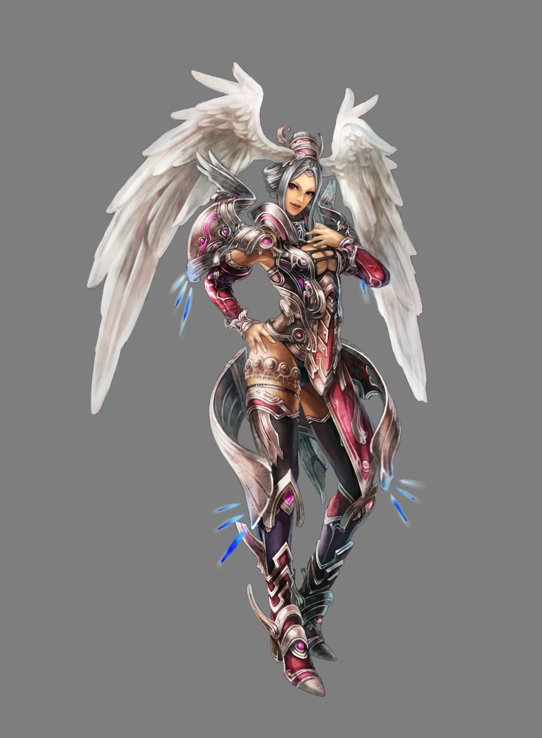 armor cleavage lorithia monolith_soft nintendo thighhighs transparent_png wings xenoblade xenoblade_chronicles
