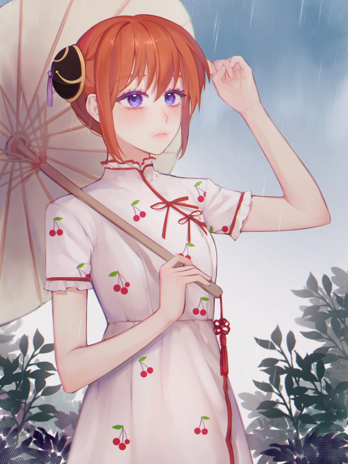 bamme chinadress dress gintama kagura umbrella