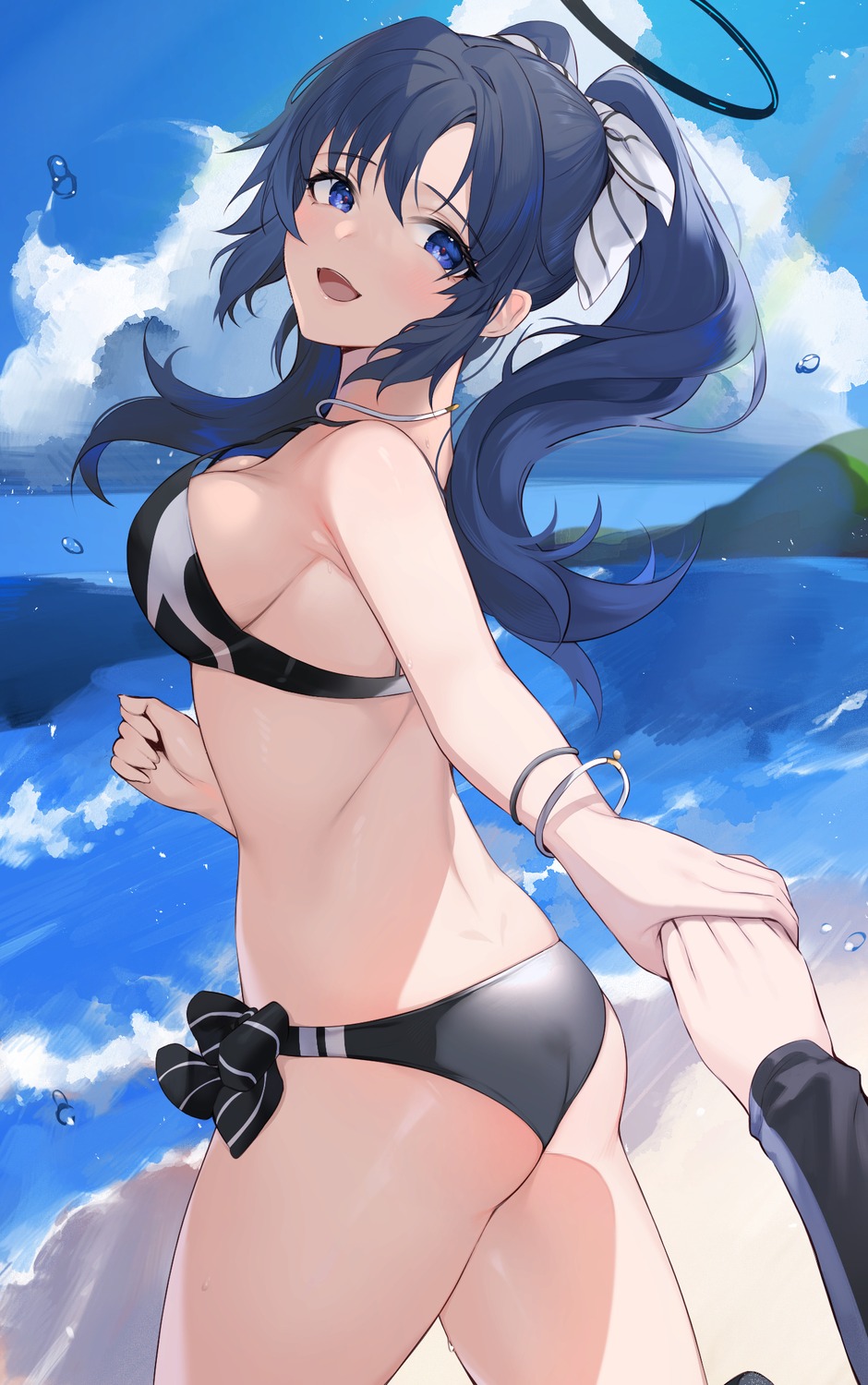 ass bikini blue_archive halo hayase_yuuka koyo_akio swimsuits