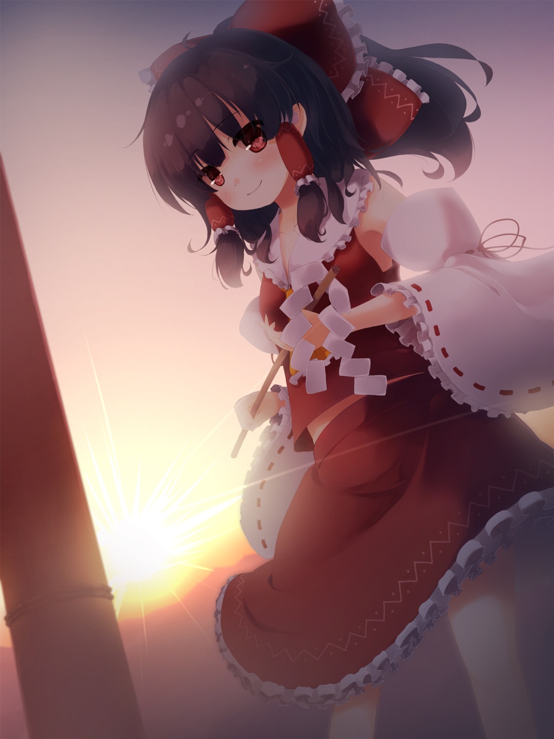 gengetsu_chihiro hakurei_reimu touhou