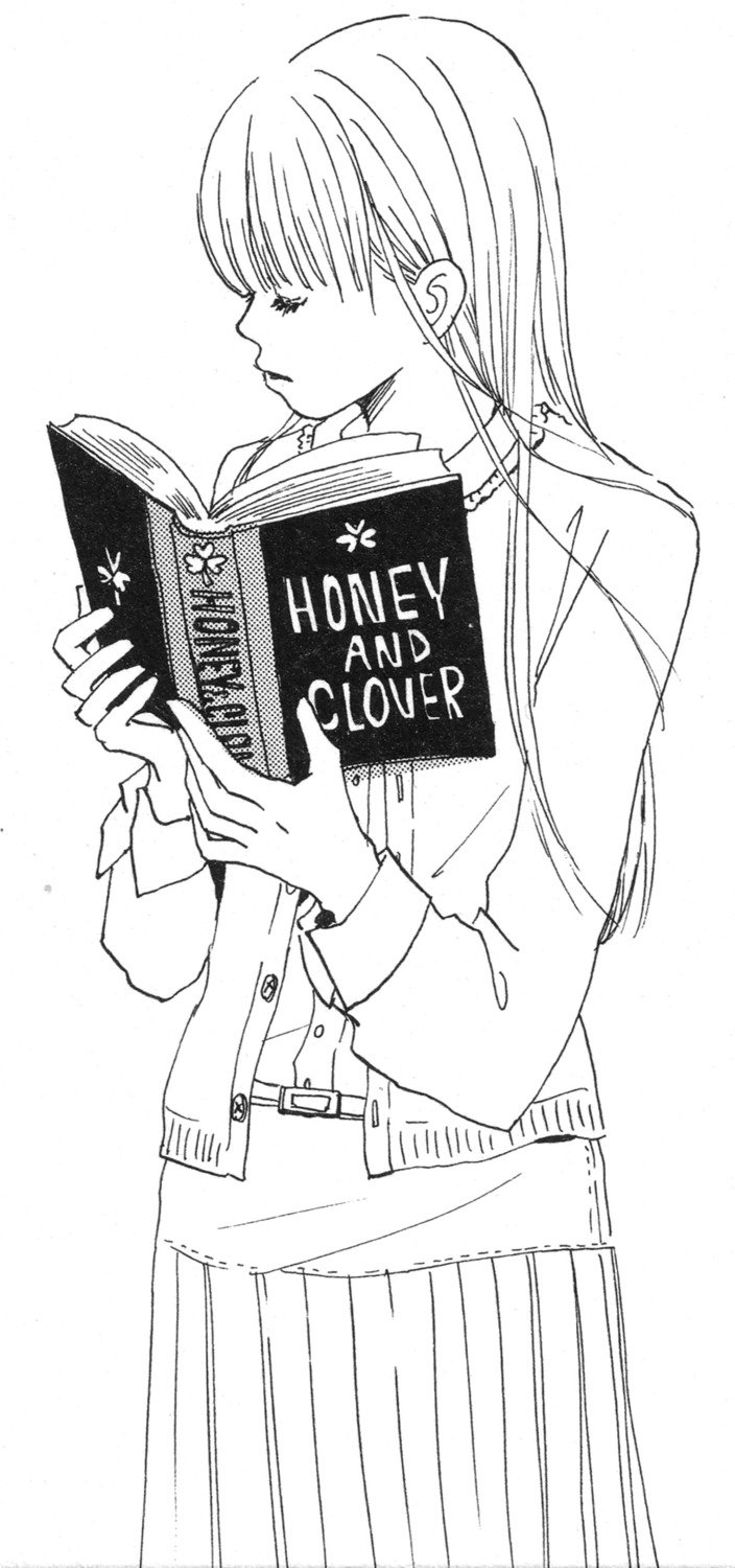 honey_and_clover monochrome umino_chica yamada_ayumi
