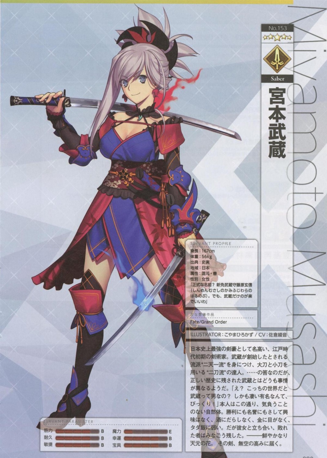 Koyama Hirokazu Fate Grand Order Miyamoto Musashi Fate Grand Order Cleavage Heels Japanese Clothes Profile Page Sword Thighhighs Cropme Yande Re