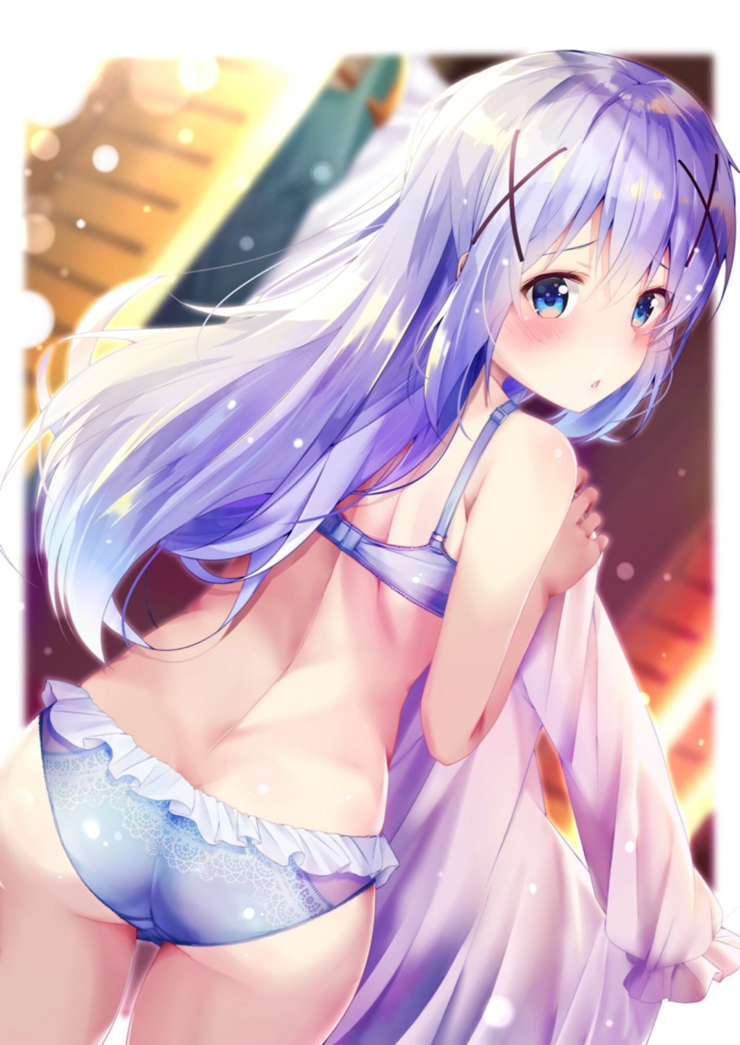 ass bra gochuumon_wa_usagi_desu_ka? kafuu_chino loli pantsu rouka