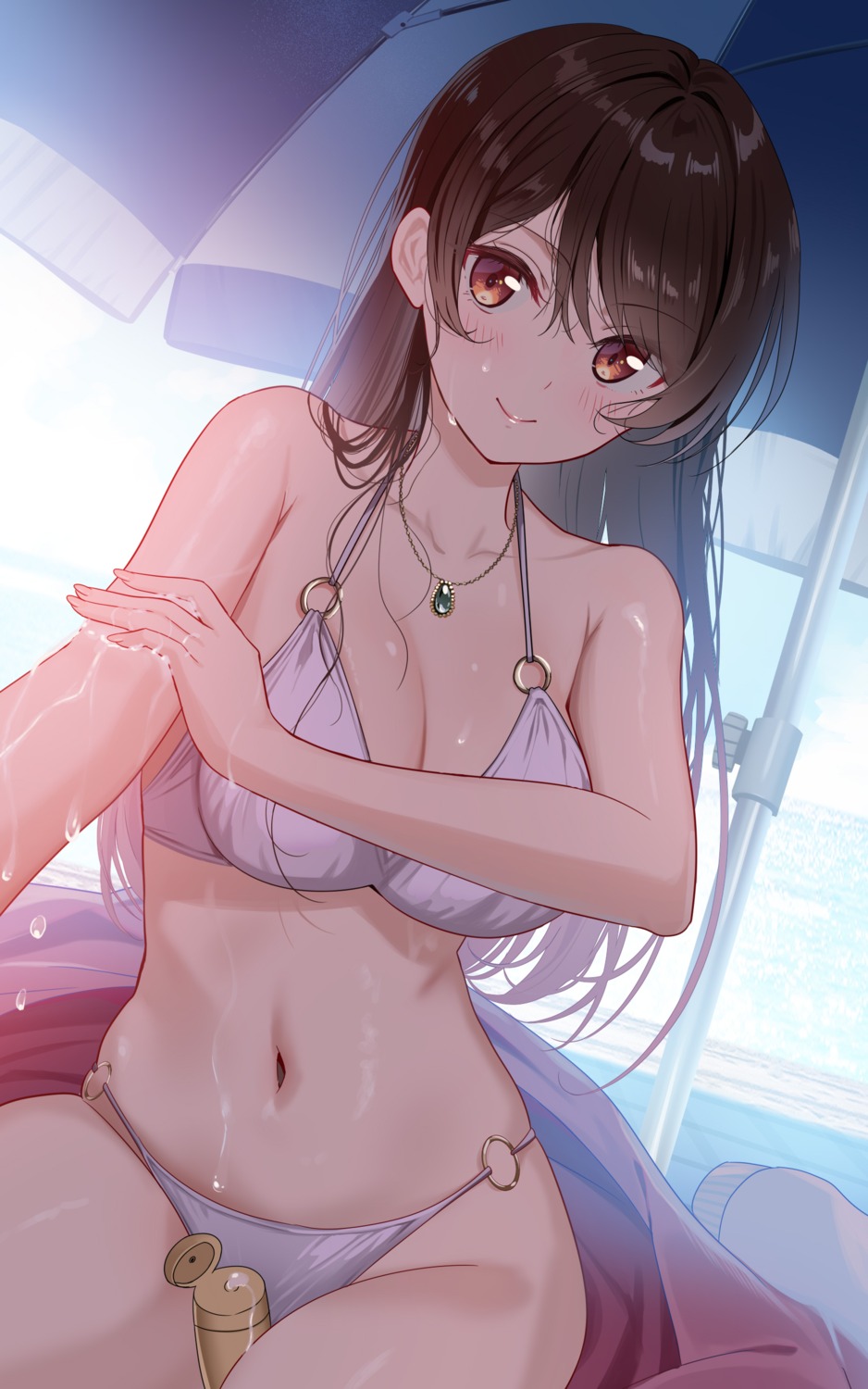 bikini cream kanojo_okarishimasu mizuhara_chizuru piyopoyo swimsuits