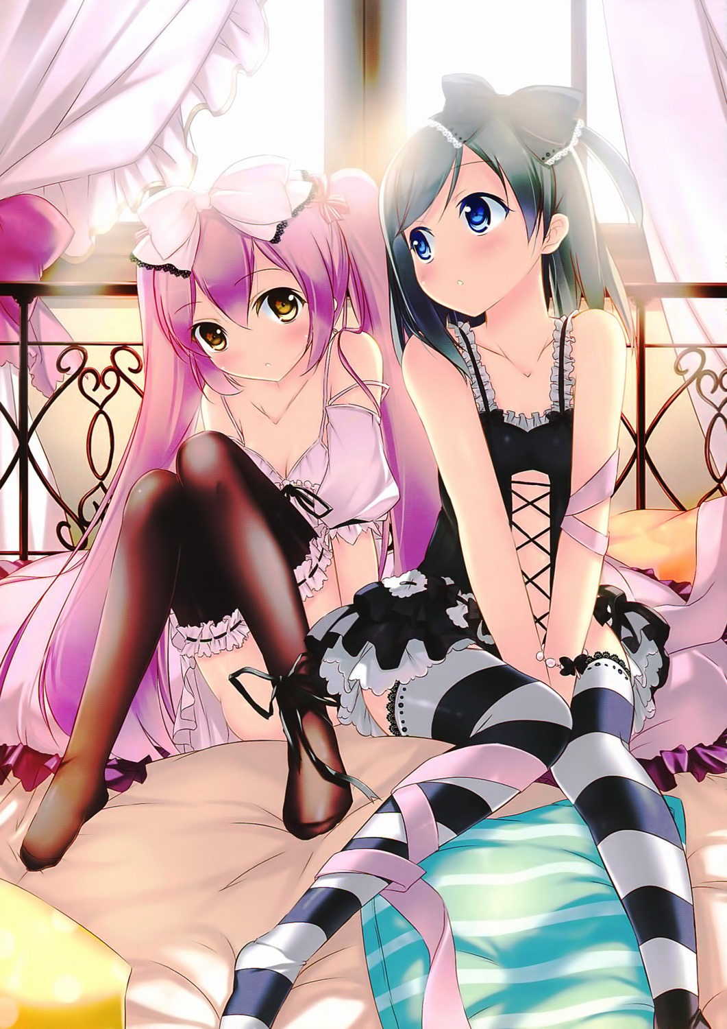 emanuela_pollarola garter hentai_ouji_to_warawanai_neko kaho_okashii screening thighhighs tsutsukakushi_tsukiko