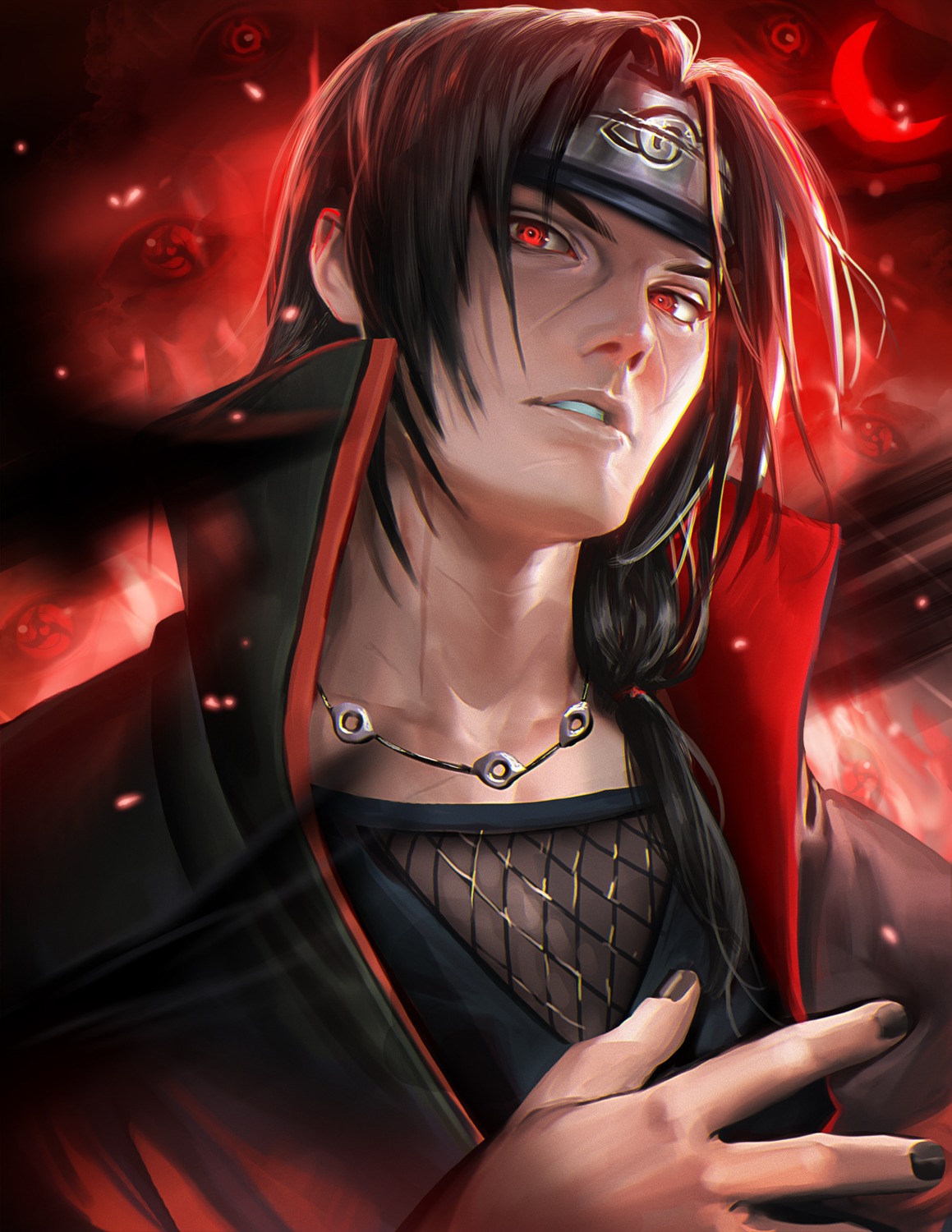 male naruto naruto_shippuden sakimichan uchiha_itachi