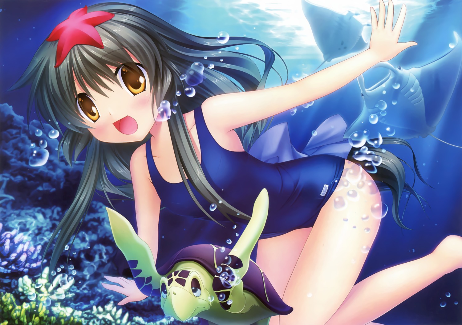 clannad hinoue_itaru ibuki_fuuko key school_swimsuit swimsuits