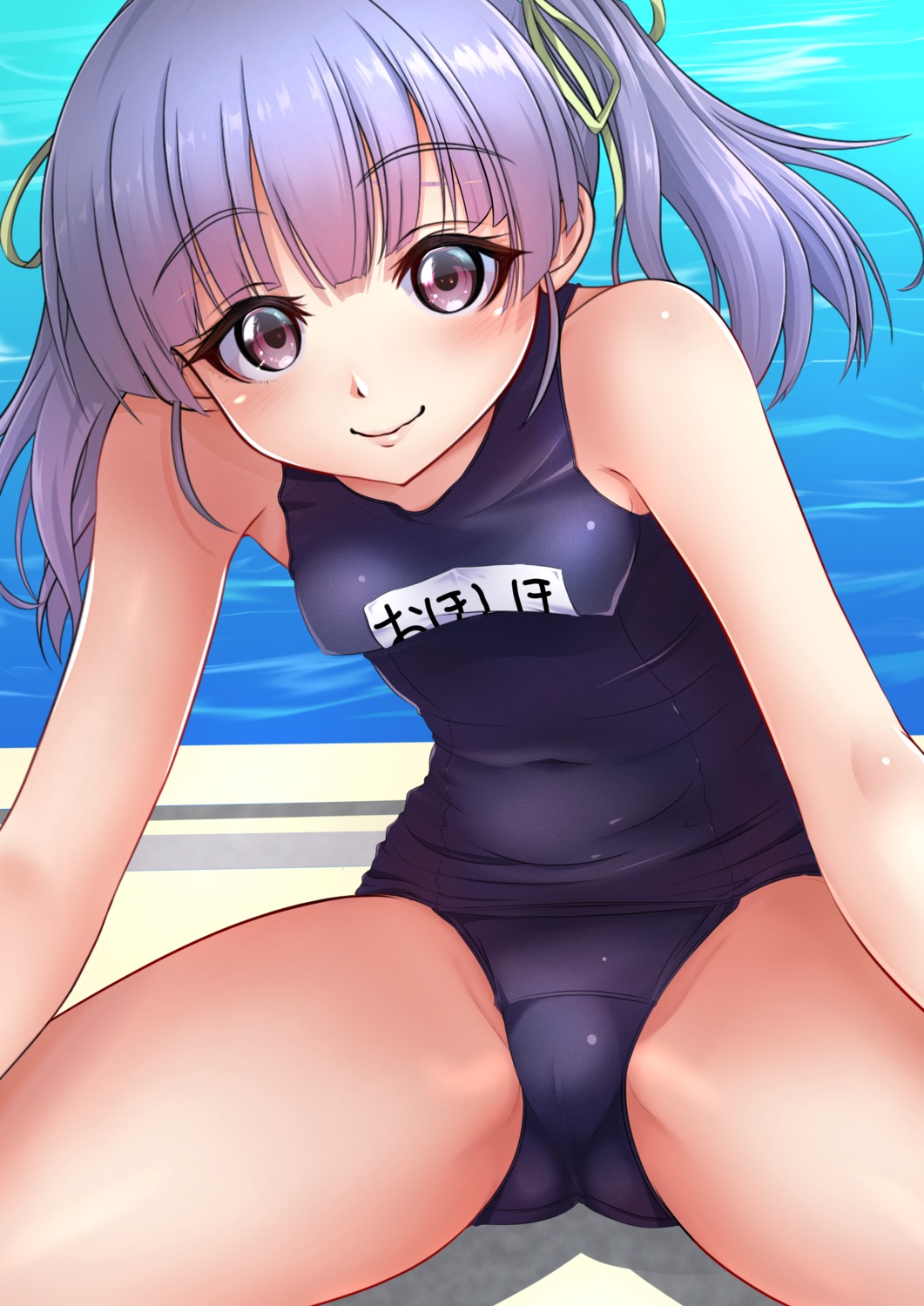 cameltoe erect_nipples kantai_collection makura_(user_jpmm5733) ooshio_(kancolle) school_swimsuit swimsuits