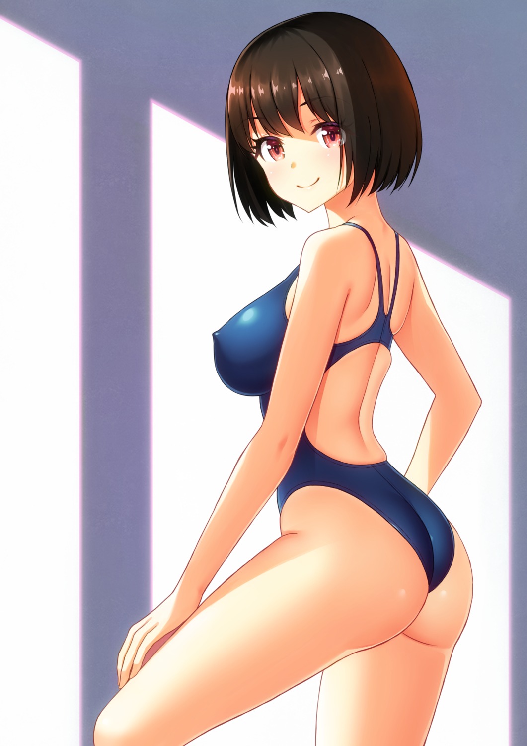 ass erect_nipples kuri_(kurigohan) swimsuits