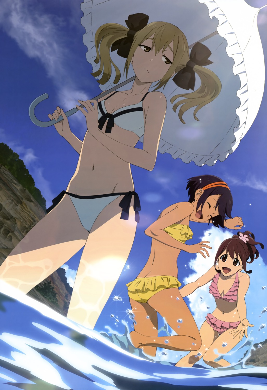 bikini daitoku_junna koujiro_frau robotics;notes seguchi_izumi senomiya_akiho swimsuits