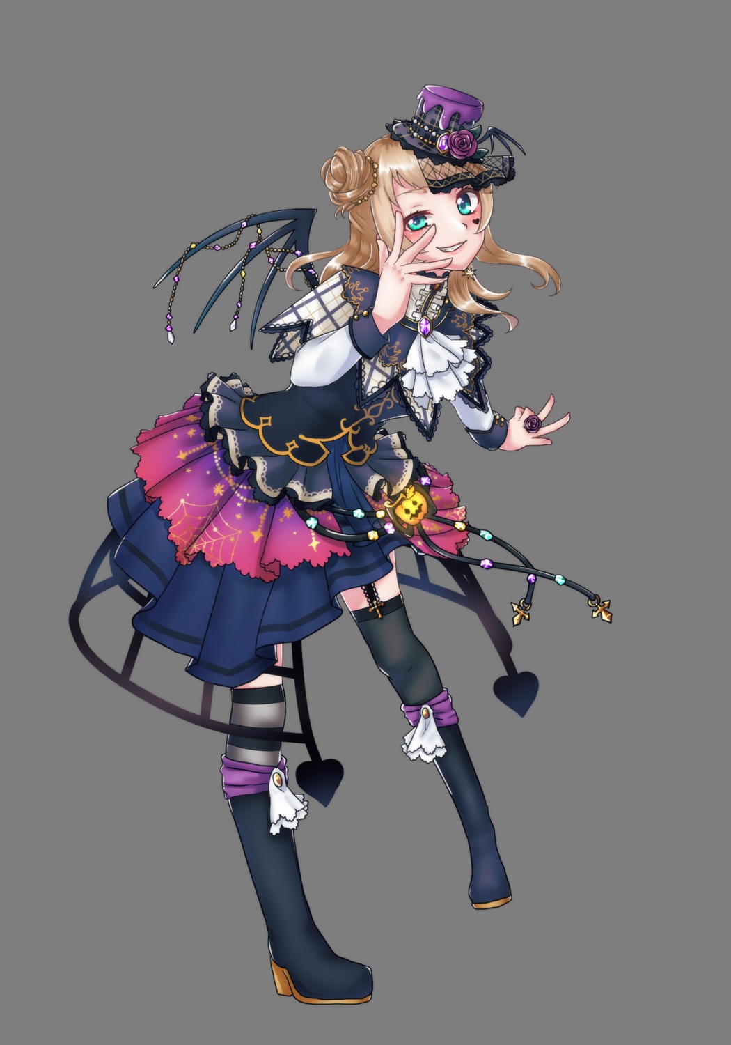 gothic_lolita halloween heels lolita_fashion stockings tagme tail thighhighs transparent_png wings