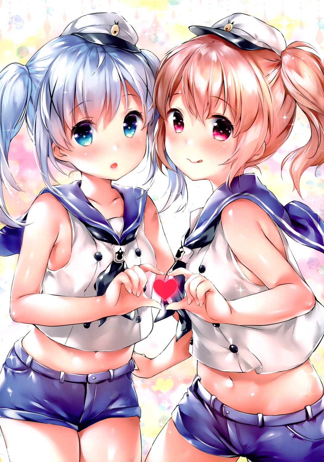 chiyingzai gochuumon_wa_usagi_desu_ka? hoto_cocoa kafuu_chino uniform yuukai_kinshi