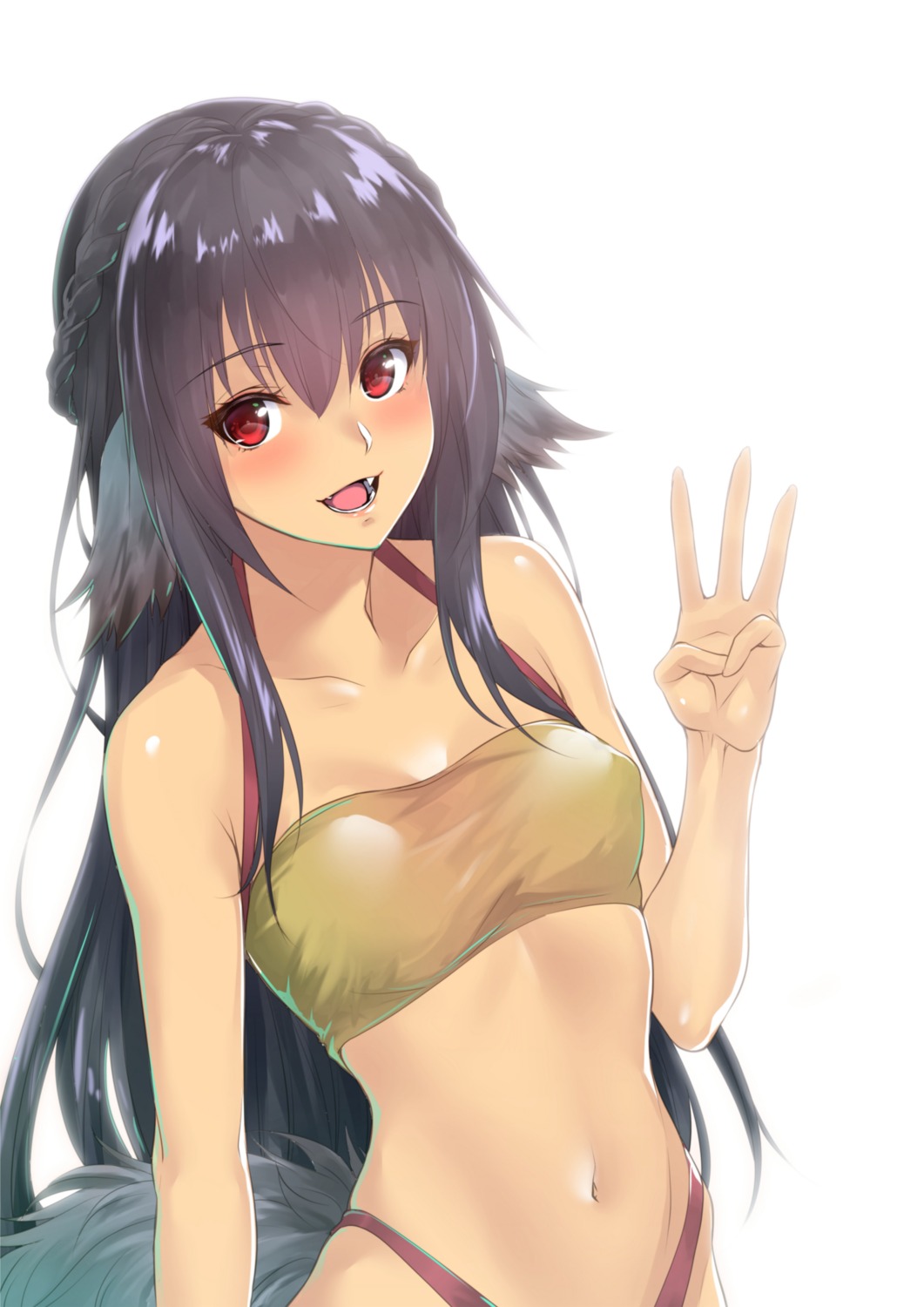 animal_ears bikini swimsuits tail zucchini