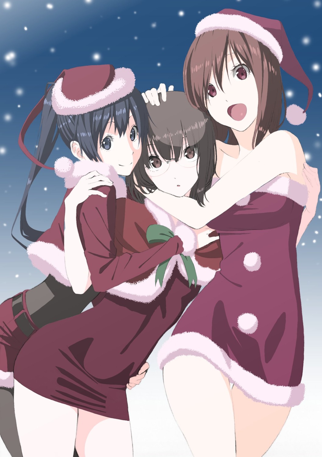 christmas dress megane ogino_jun pantyhose