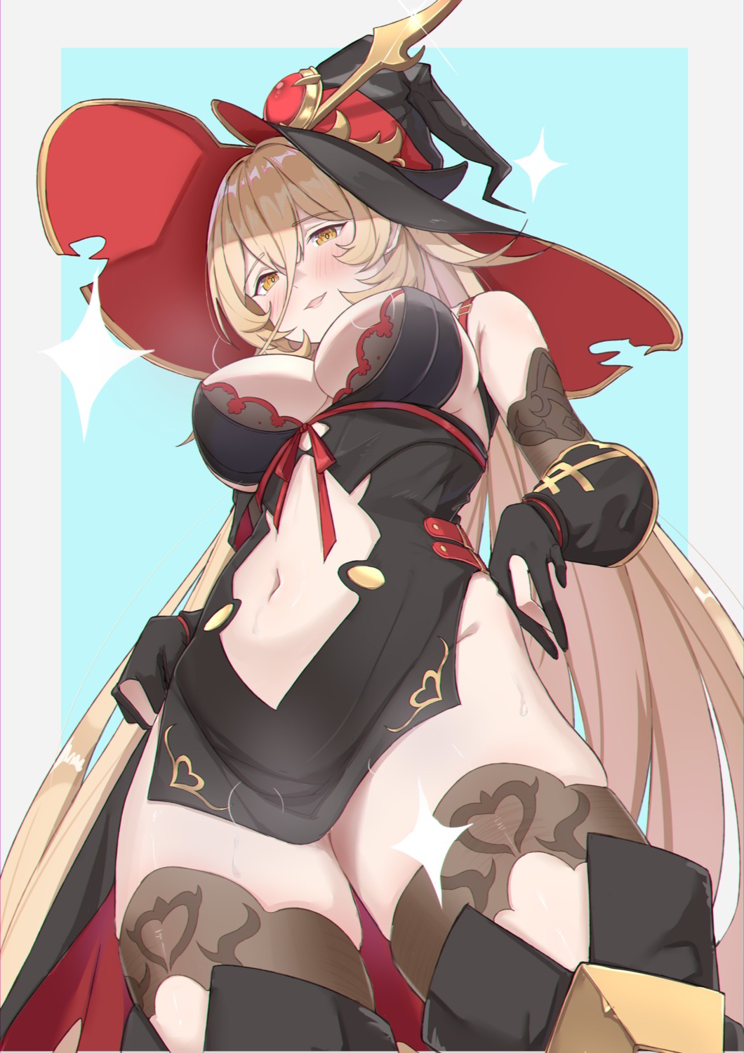 dress nijisanji no_bra nopan nui_sociere tamago_(eva1314056) thighhighs torn_clothes witch