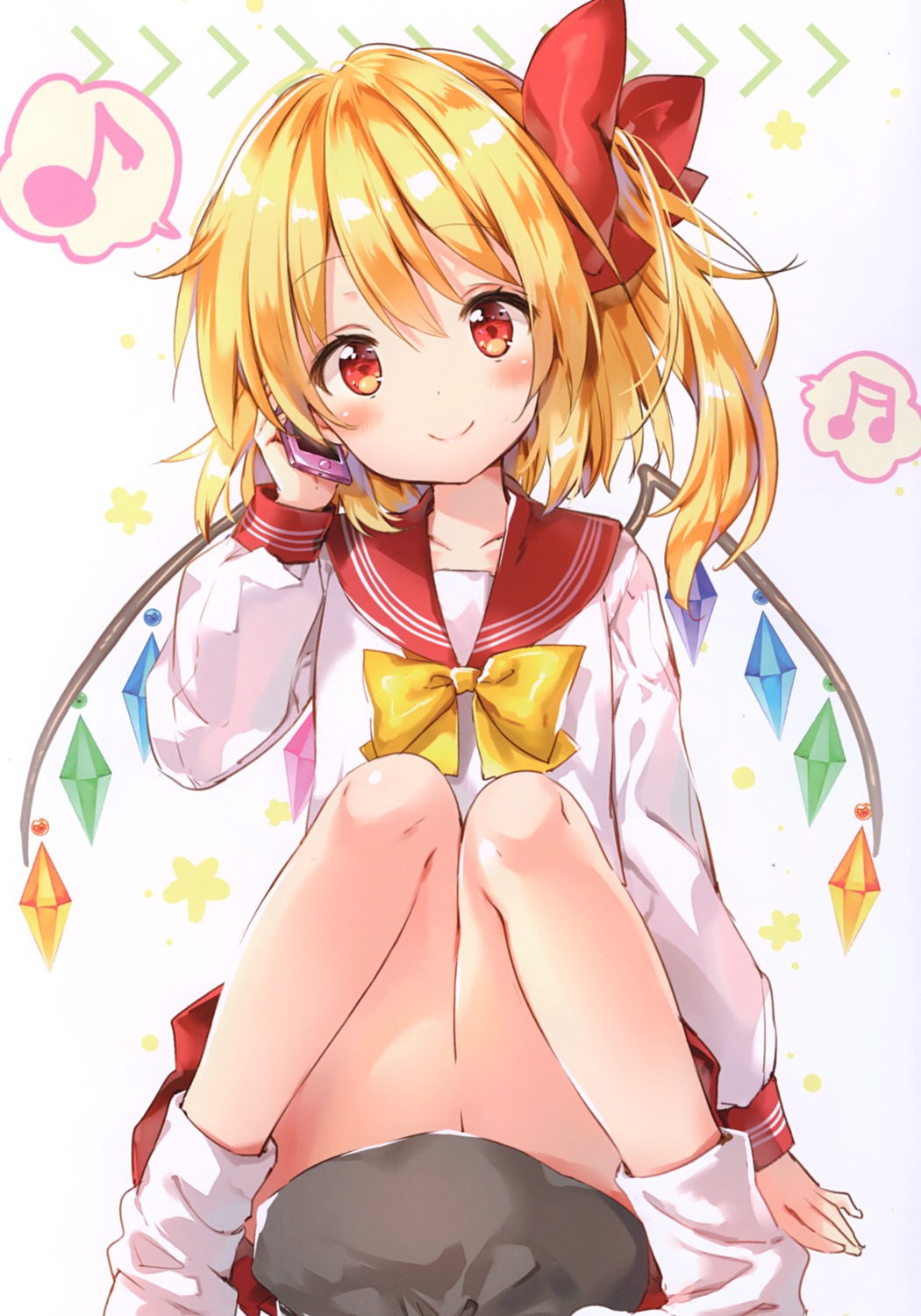 eterna flandre_scarlet riichu seifuku touhou wings