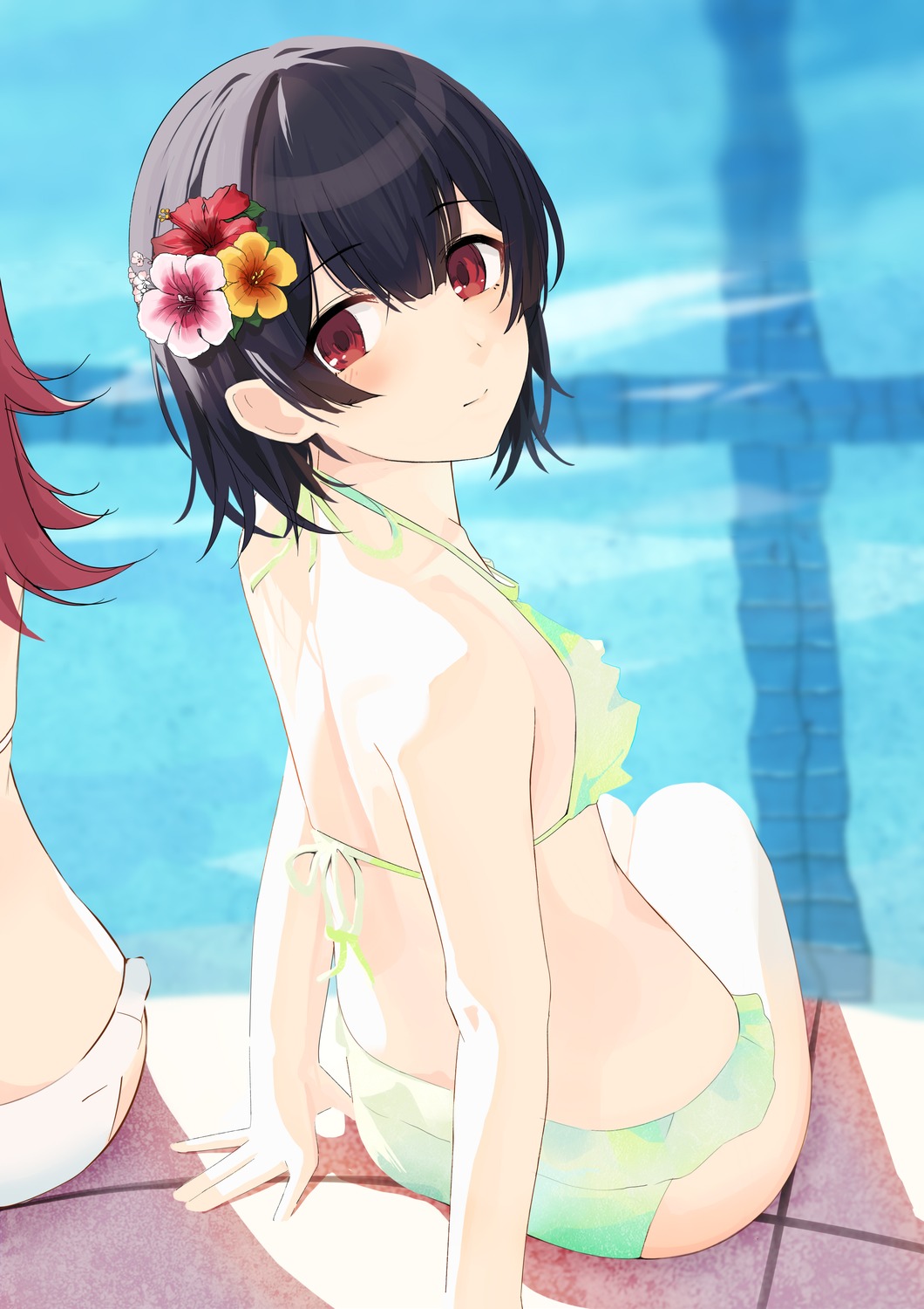 bikini gin00 morino_rinze swimsuits the_idolm@ster the_idolm@ster_shiny_colors