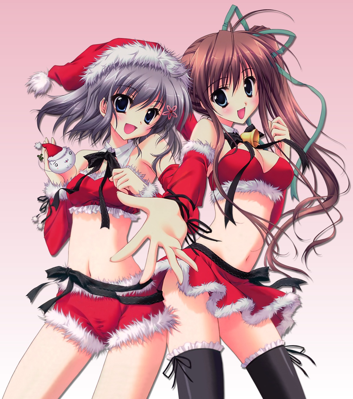 akane_iro_ni_somaru_saka christmas feng izumi_tsubasu katagiri_yuuhi nagase_minato ryohka thighhighs