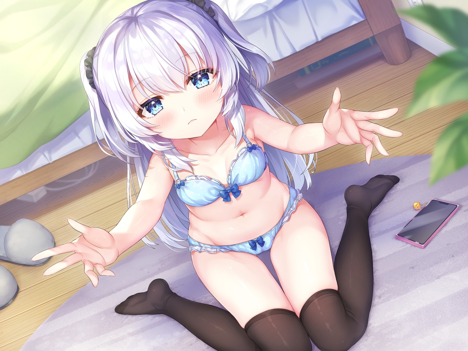 bra cameltoe loli otosume_ruiko pantsu thighhighs