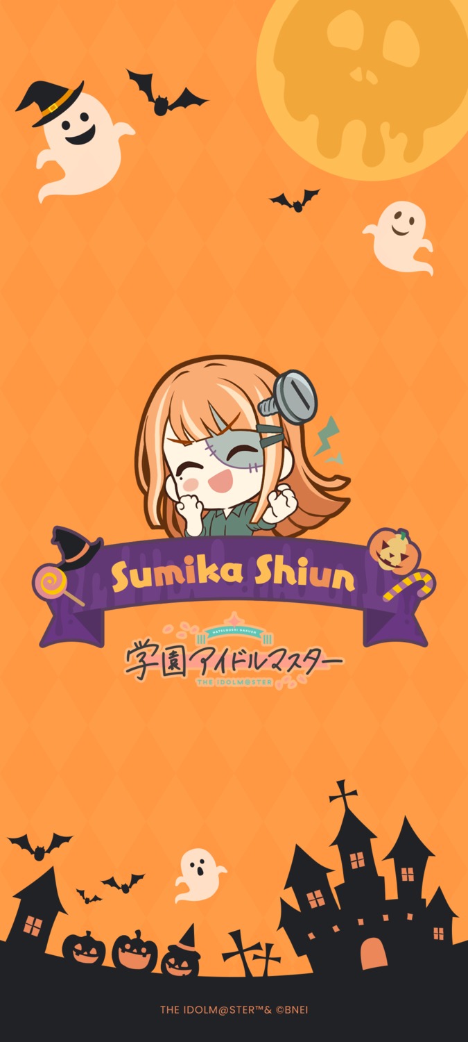 bandai_namco chibi gakuen_idolm@ster halloween shiun_sumika tagme the_idolm@ster