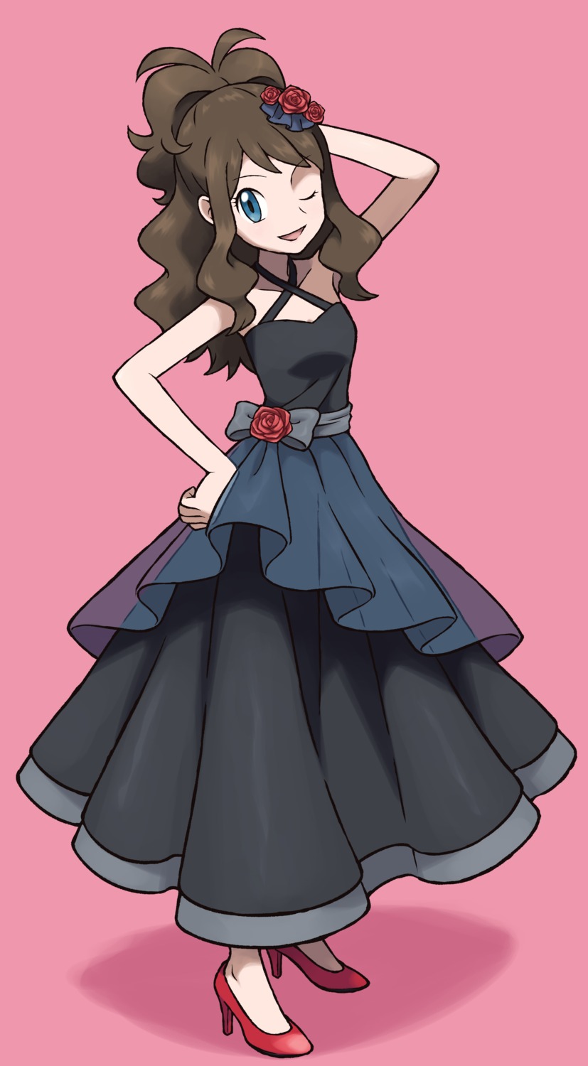 dress heels ice_ground pokemon pokemon_bw touko_(pokemon)