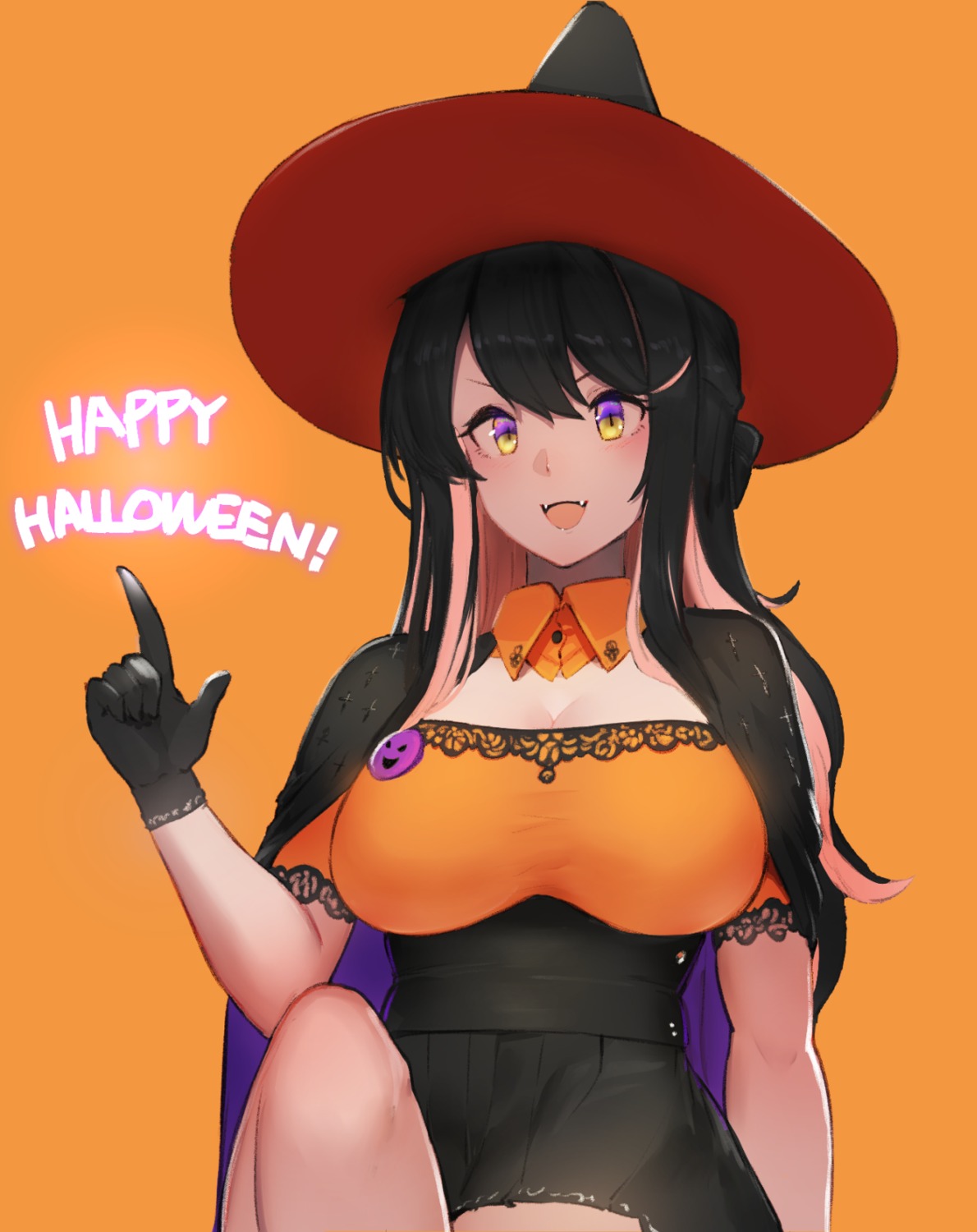 cleavage halloween hayabusa kantai_collection naganami_(kancolle) witch