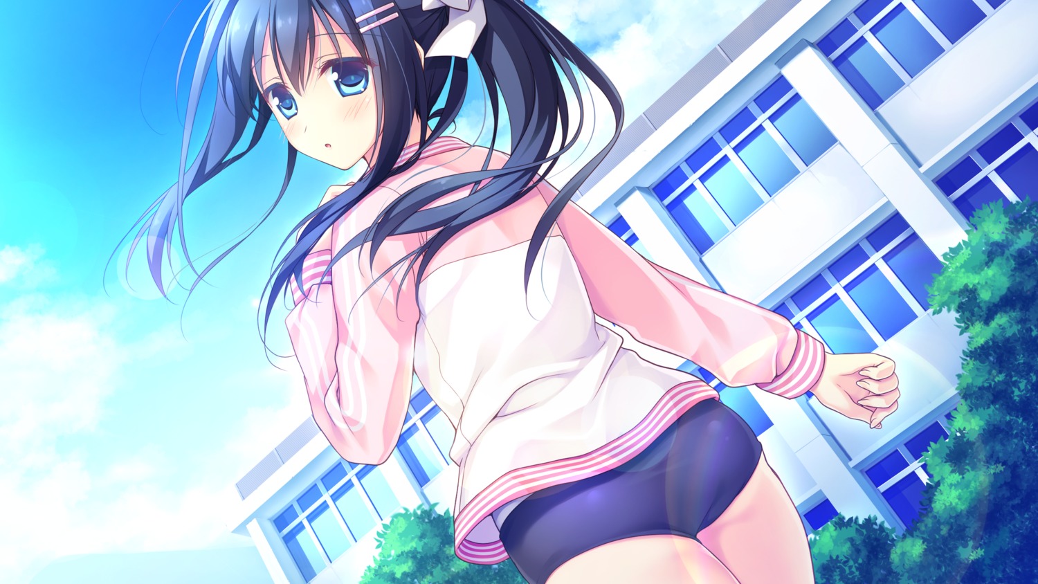 alcot_honeycomb ass buruma game_cg hoshino_nagisa kimi_no_tonari_de_koishiteru! kimi_no_tonari_de_koishiteru!_~the_respective_happiness~ motomiya_mitsuki