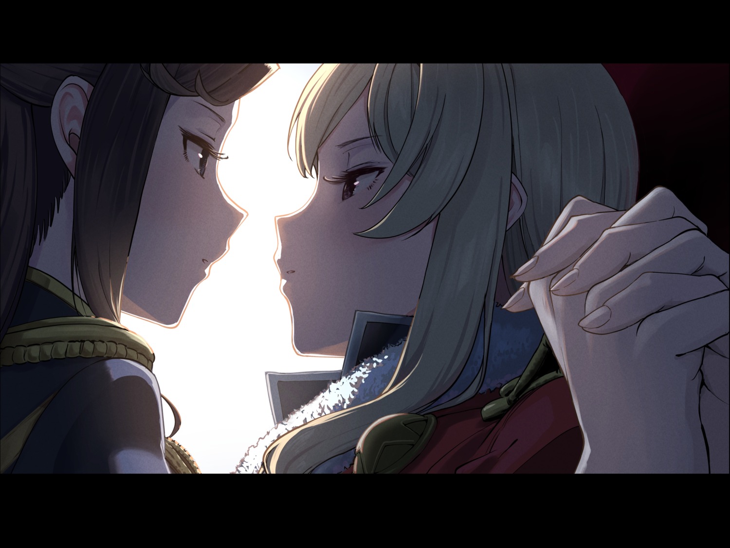 hasisisissy saijou_claudine shoujo_kageki_revue_starlight shoujo_kageki_revue_starlight_-re_live- tendou_maya uniform yuri