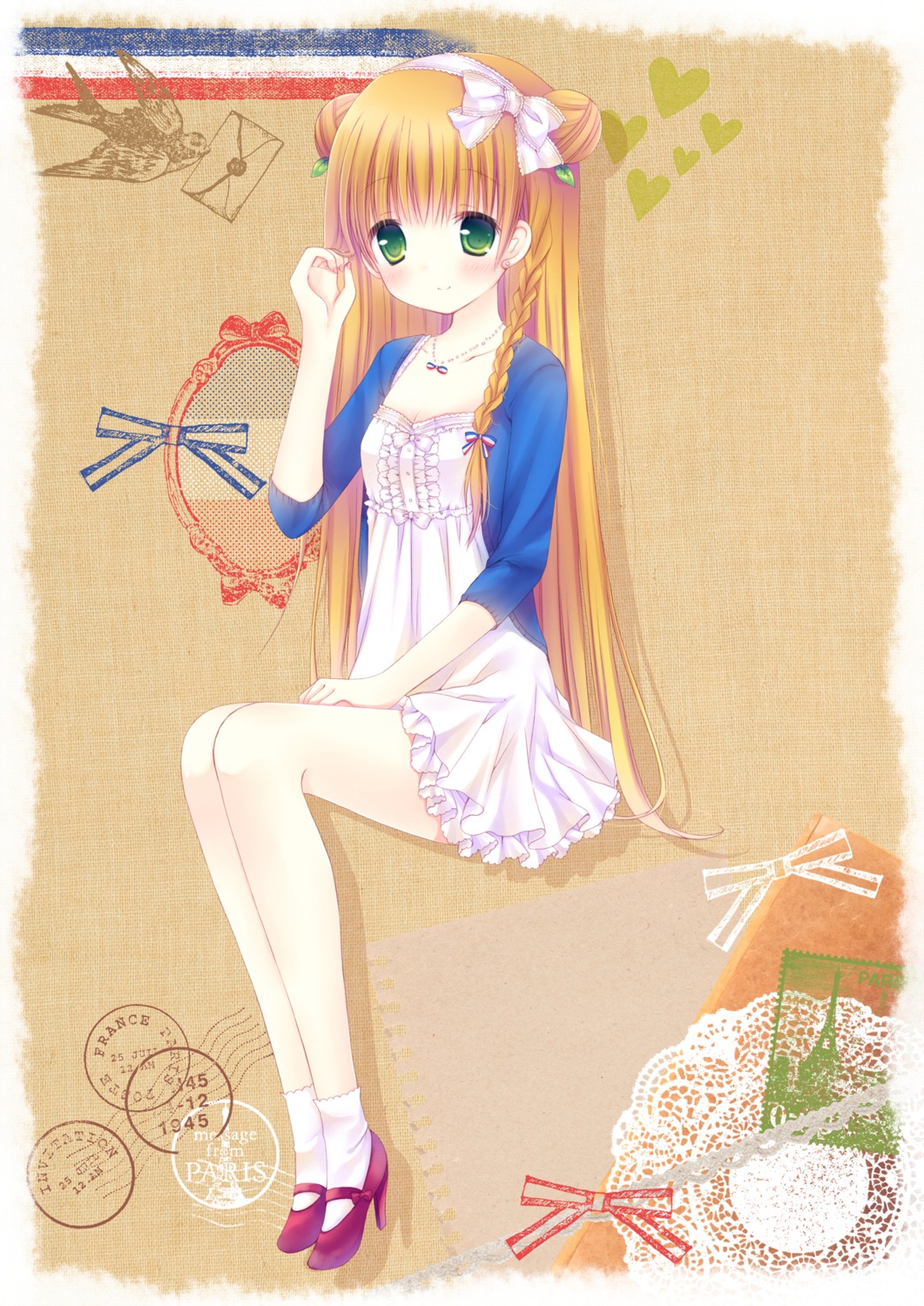 anthropomorphization dress mizuse_ruka orangina