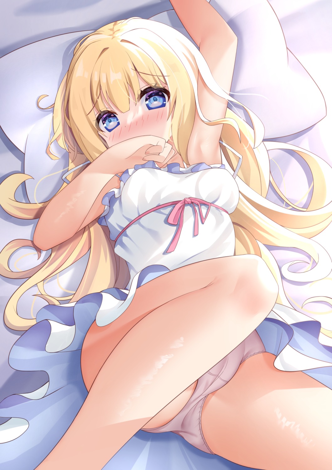 cameltoe dress hiyada_yuu pantsu skirt_lift