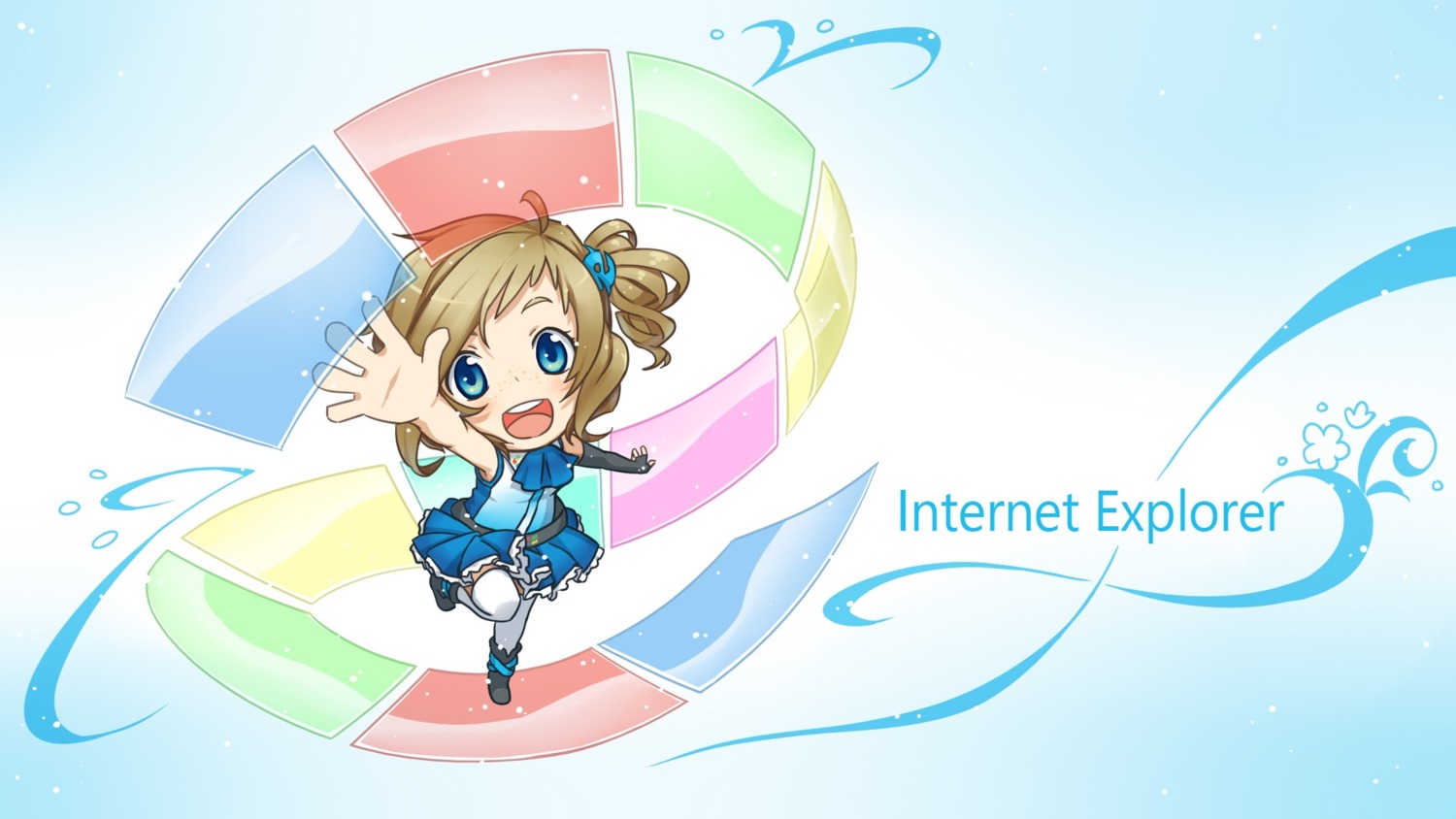 aizawa_inori chibi internet_explorer microsoft thighhighs waha_(artist) wallpaper