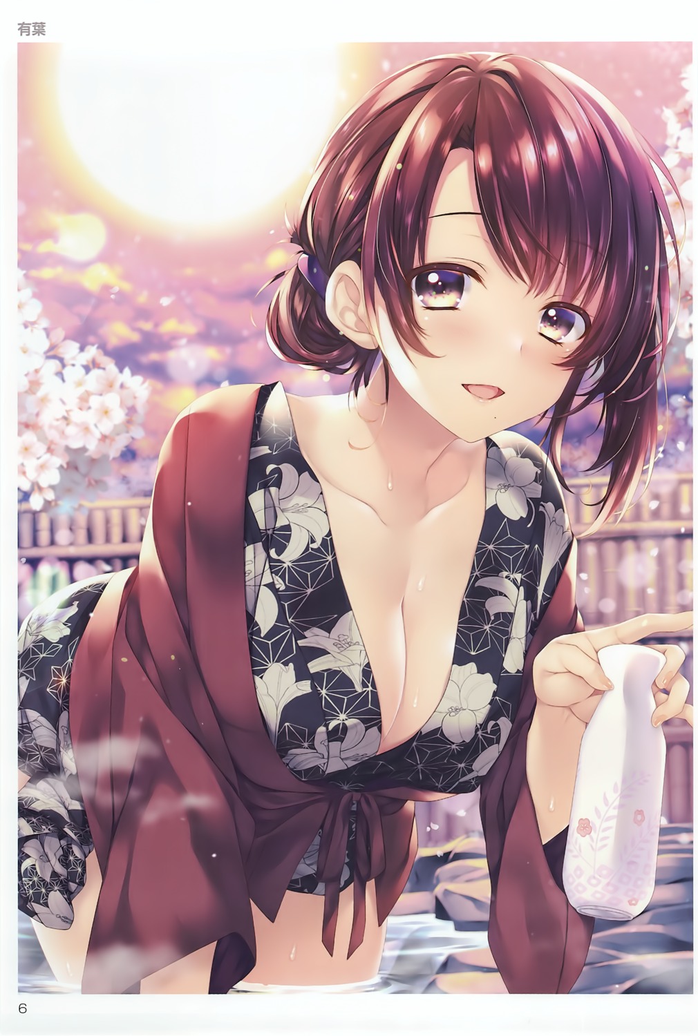 alpha cleavage onsen open_shirt toranoana yukata